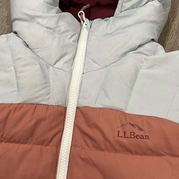 L.L.. Bean Women’s Small 650 Down Filled Puffer Packable Color Block Coat Jacket - Picture 9 of 13